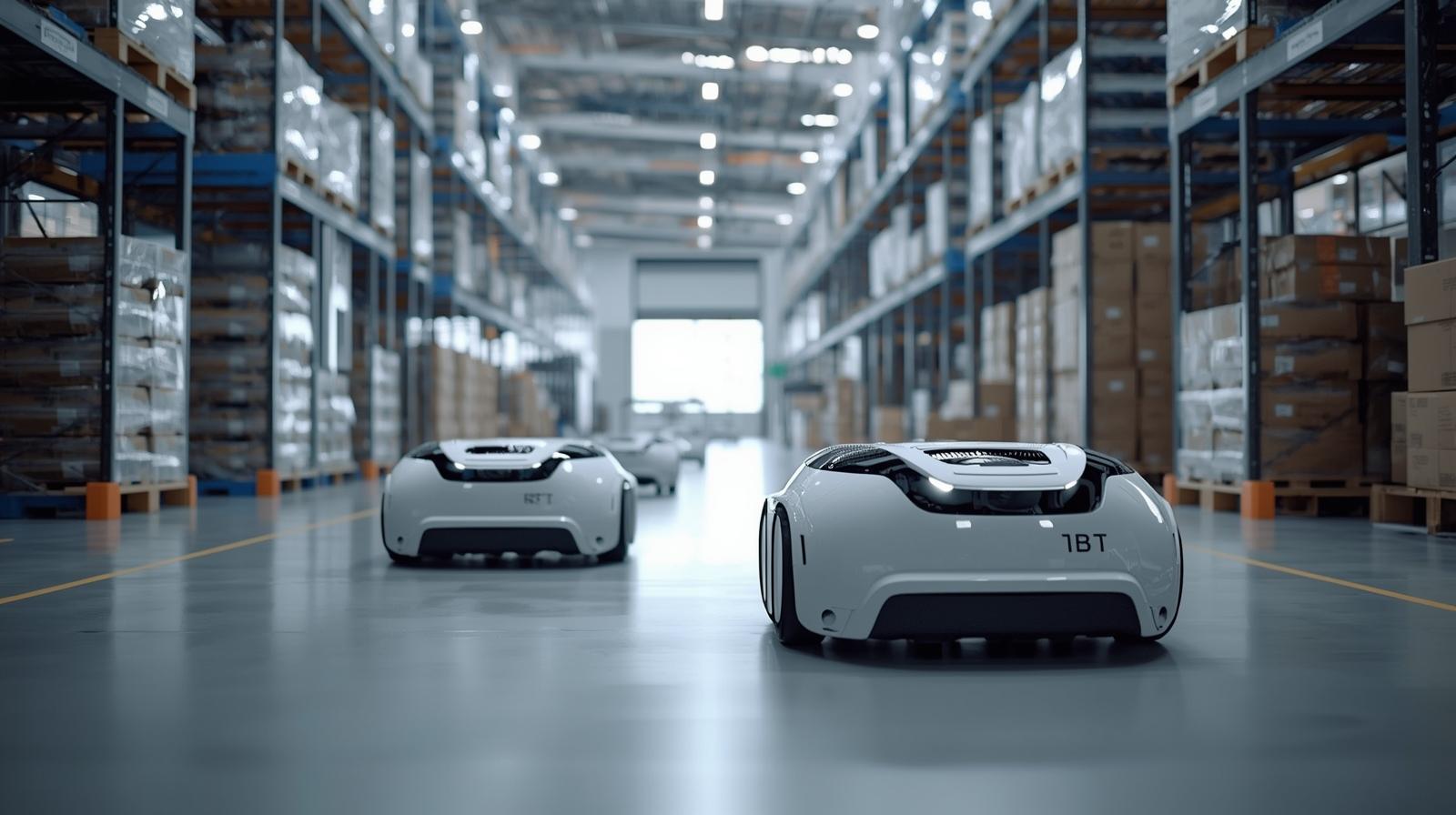 autonomous mobile robots in warehouses