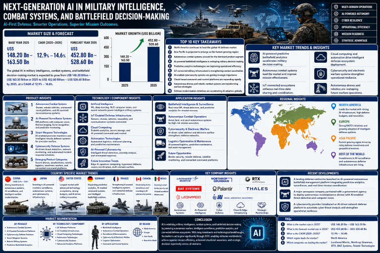 Future of AI in Military Operations and Smart Combat Systems
