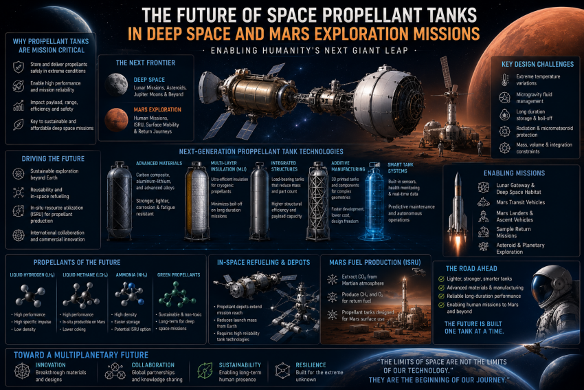 The Future of Space Propellant Tanks in Deep Space and Mars Exploration Missions