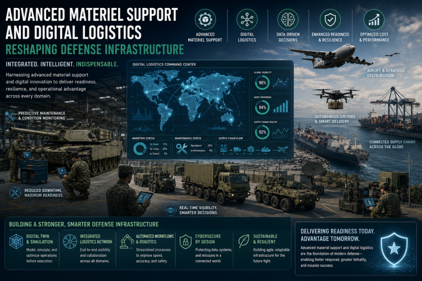 Advanced Materiel Support and Digital Logistics Reshaping Defense Infrastructure